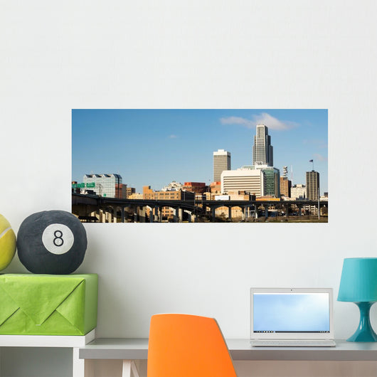Omaha Nebraska Downtown Skyline Wall Decal