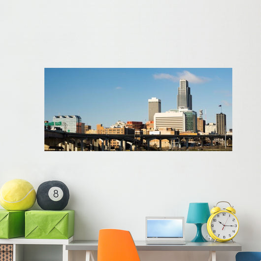 Omaha Nebraska Downtown Skyline Wall Decal