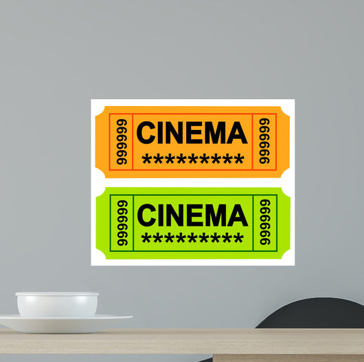 Cinema Ticket Wall Decal
