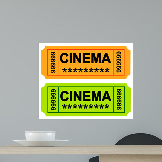 Cinema Ticket Wall Decal
