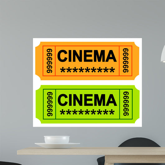 Cinema Ticket Wall Decal