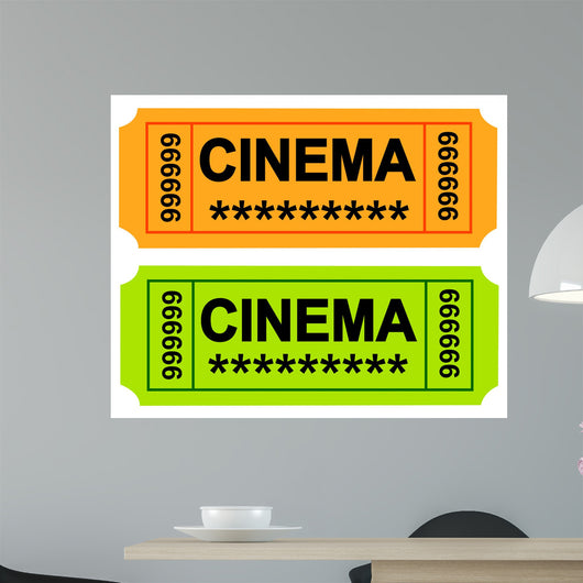 Cinema Ticket Wall Decal