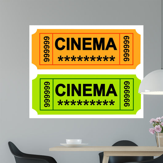 Cinema Ticket Wall Decal
