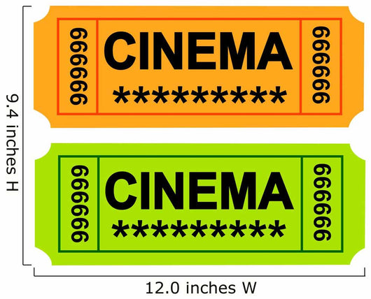 Cinema Ticket Wall Decal