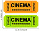 Cinema Ticket Wall Decal