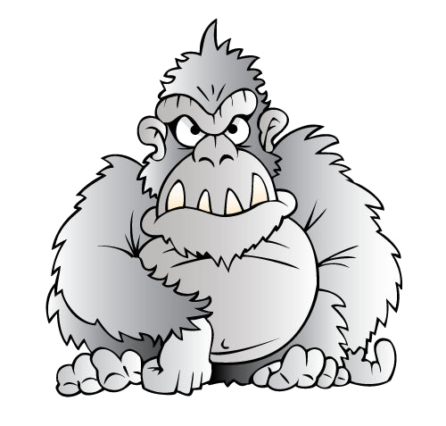 Cartoon Gorilla Wall Decal