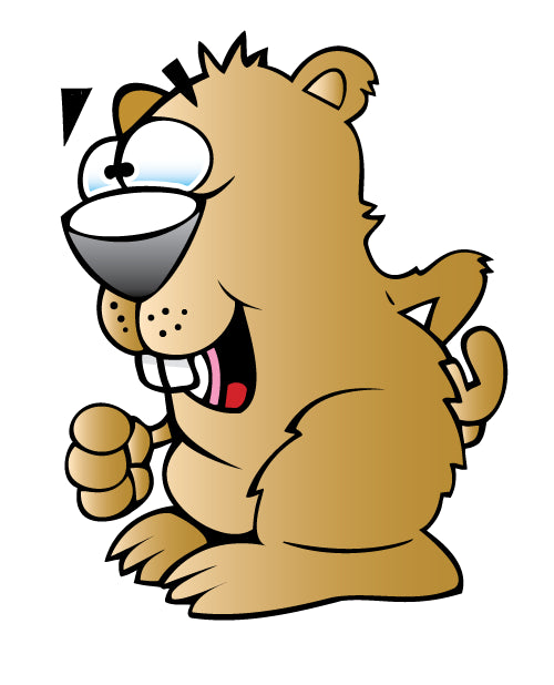 Cartoon Groundhog Wall Decal