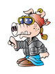 Cartoon Hawg Wall Decal