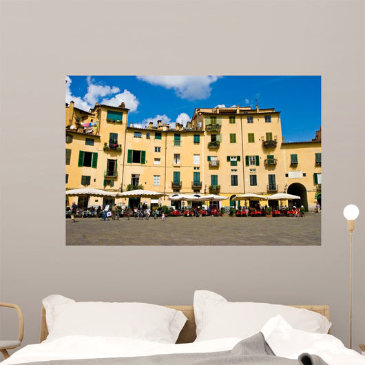 Piazza Anfiteatro square in Lucca Toscane Wall Mural