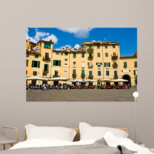 Piazza Anfiteatro square in Lucca Toscane Wall Mural