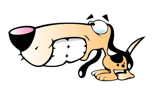 Cartoon Hound dog Wall Decal