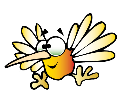 Cartoon Hummingbird Wall Decal