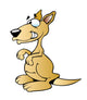 Cartoon Kangaroo Wall Decal