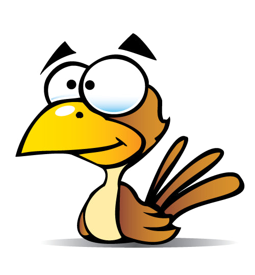 Cartoon Lil Bird Wall Decal