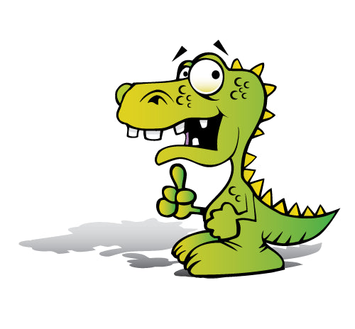 Cartoon Lil Dino Wall Decal