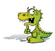 Cartoon Lil Dino Wall Decal