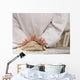 Chef kneading dough. Wall Mural