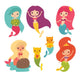 Mermaid Girls Wall Decal Sticker Set