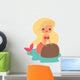 Cute Cartoon Mermaid Girl Wall Decal