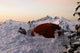 Tent on Mt Rainier at Sunrise Wall Mural