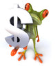 Frog and Dollar Sign Wall Decal