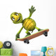 Turtle Skateboard Wall Decal
