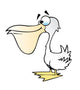Cartoon Pelican Wall Decal