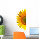 Sunflower on a white background Wall Decal