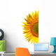 Sunflower on a white background Wall Decal