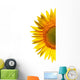 Sunflower on a white background Wall Decal