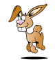 Cartoon Rabbit Wall Decal
