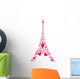 Love in Eiffel tower Wall Decal