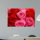 Pink and Red Roses Bouquet Wall Mural
