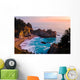 Mcway Falls at Sunset in California Wall Mural