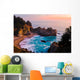 Mcway Falls at Sunset in California Wall Mural