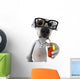Dog with Glasses Wall Decal