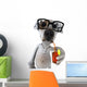 Dog with Glasses Wall Decal