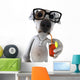 Dog with Glasses Wall Decal