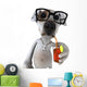 Dog with Glasses Wall Decal