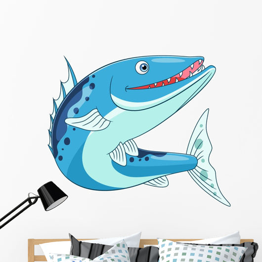 Funny Barracuda Wall Decal