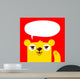 Cute Bear Waving with Wall Mural