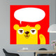 Cute Bear Waving with Wall Mural