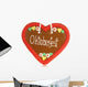 Gingerbread Heart Oktoberfest Wall Decal