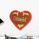 Gingerbread Heart Oktoberfest Wall Decal
