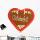 Gingerbread Heart Oktoberfest Wall Decal