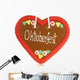 Gingerbread Heart Oktoberfest Wall Decal