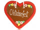 Gingerbread Heart Oktoberfest Wall Decal