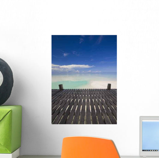 Walkway to Tropical Island Wall Decal
