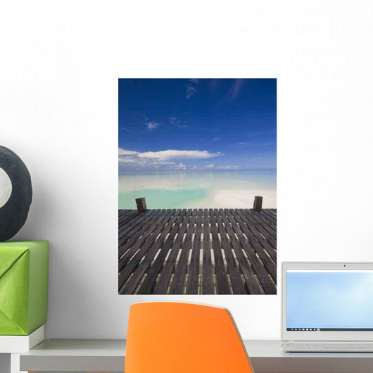 Walkway to Tropical Island Wall Decal