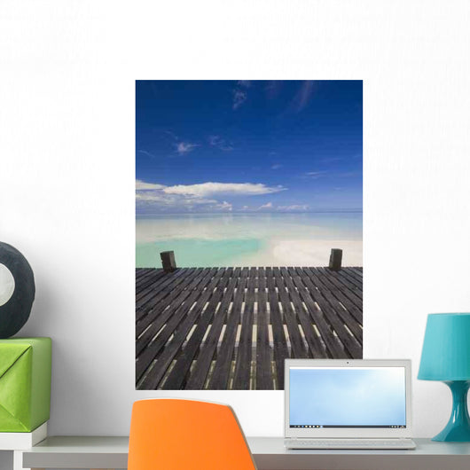 Walkway to Tropical Island Wall Decal
